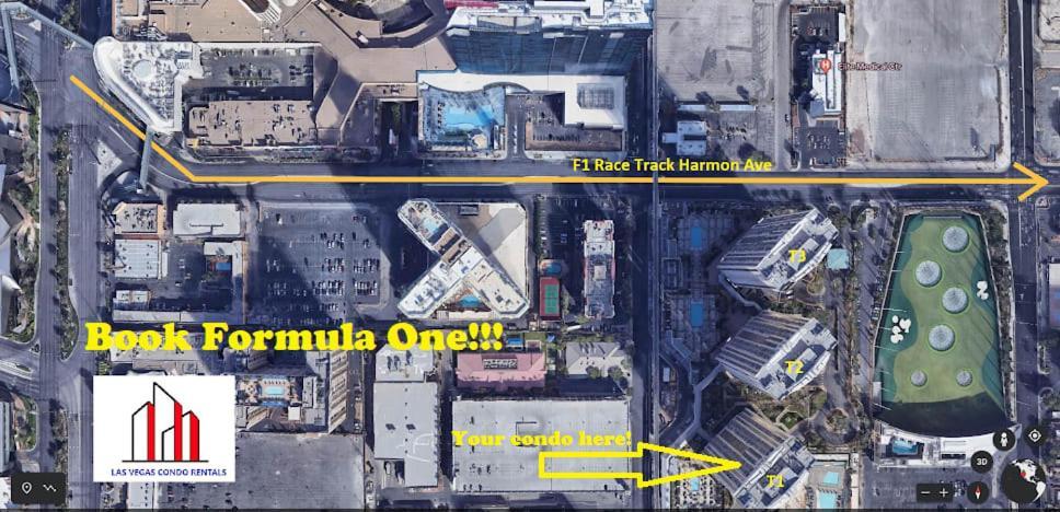 Mgm Signature-32-607 F1 Track & Strip View Balcony Las Vegas Exterior foto